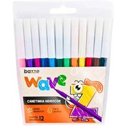 Caneta Hidrográfica, Summit, Bazze Wave, 12 Cores