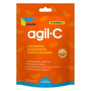 Agil C Sabor Laranja Com 25 Pastilhas de Goma Pharlab