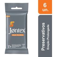 Preservativo Camisinha Jontex Ereção Prolongada - 6 Unidades