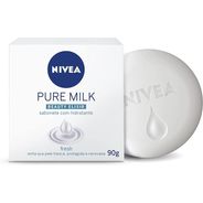 Nivea Sabonete em Barra Pure Milk Fresh 90g