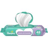 Lenços Umedecidos Pampers Aroma de Lavanda 48 Unidades