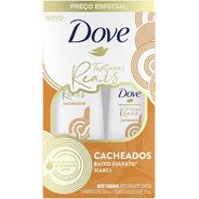 Kit Dove Liberdade dos Cabelos Texturas Reais Cacheados Shampoo 350ml + Condicionador 175ml