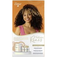 Kit Dove Liberdade dos Cabelos Texturas Reais Cacheados Shampoo 350ml + Condicionador 175ml