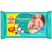 Toalhas Umedecidas Soft and Protect, Personal, 100 unidades, Branco