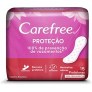 Carefree Protetor Diário Proteção Sem Perfume 15 Unidades
