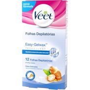 Veet Cera Fria Corporal Peles Delicadas - 12 Folhas