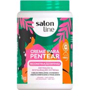 Salon Line, Creme de Pentear, Reconstrução Intensa, Definição e Restauração Extrema, Vegano