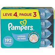 Pampers Lenços Umedecidos Cuidado de Bebê 192 Unidades