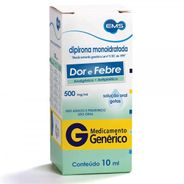 Dipirona Monoidratada 500mg/ml Solução Gotas 10ml EMS Genérico