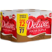 Papel Higiênico Deluxe Folha Dupla Neutro Ultra Leve 12 Pague 11 Unidades.