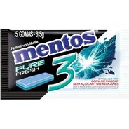 Chiclete Mentos Pure Fresh 3 Strong Mint 8,5g