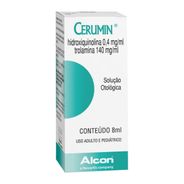 Cerumin Hidroxiquinolina 0,4mg/ml + Trolamina 140mg/ml Solução Otológica 8ml