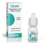 Cerumin Hidroxiquinolina 0,4mg/ml + Trolamina 140mg/ml Solução Otológica 8ml