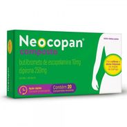 Neocopan Composto Brometo de N Butil Escopolamina 10mg + Dipirona Sódica 250mg 20 comprimidos