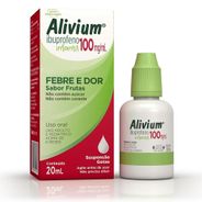 Alivium Ibuprofeno 100mg/ml em gotas Sabor frutas 20ml