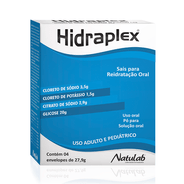 Sais para Reidratação Oral Hidraplex Natulab Pó 4 envelopes