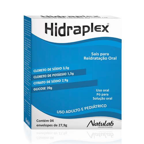 Sais para Reidratação Oral Hidraplex Natulab Pó 4 envelopes