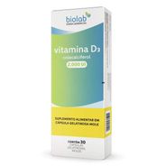 Vitamina D 2.000UI Biolab 30 cápsulas