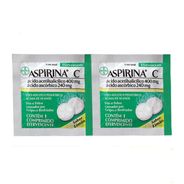 Aspirina Efervescente 400mg + 240mg – 2 Comprimidos Limão