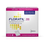 Probiótico Floratil 200mg 4 envelopes de 1g