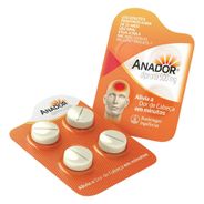 Analgésico Anador 500mg 04 Comprimidos