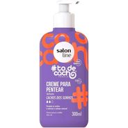 Salon Line, #TodeCacho, Creme de Pentear, Cachos dos Sonhos, Vegano - Para Cabelos Ondulados, Cacheados e Crespos, 300 m
