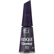 Esmalte Cinza Risqué & Doritos Nada Óbvio Metálico 8ml