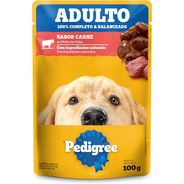 Ração Pedigre Raças Medias Carne 100g