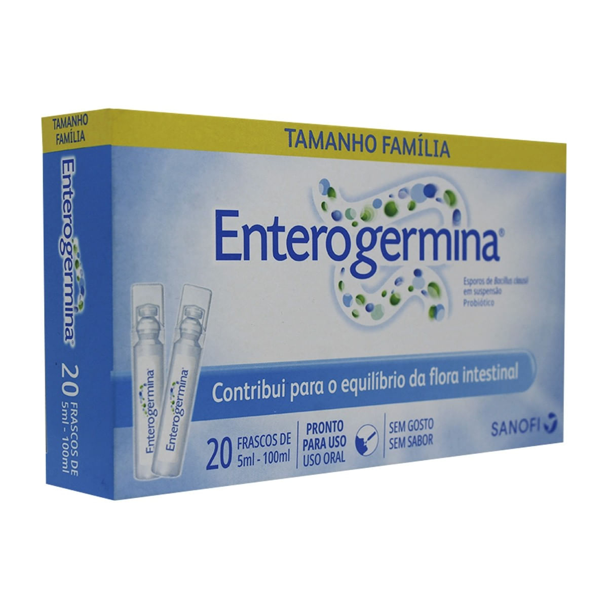 Probiótico Enterogermina 20 frascos de 5ml - Tamanho Família