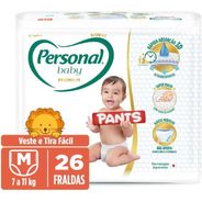Personal Fralda Baby Premium Pants M, 26 Unidades