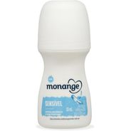 Monange Desodorante Sensível Sem Perfume Roll-On Antitranspirante Feminino 50ml