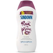 Sundown Protetor Solar Corpo e Rosto Praia e Piscina FPS 70, 200ml