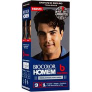 Biocolor Homem Tonalizante De Cabelo Masculino Bozzano Castanho Escuro