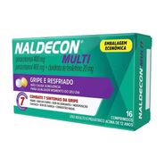 Naldecon Multi Paracetamol 800mg + Cloridrato Fenillefrina 20mg 16 comprimidos