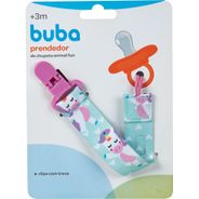 Buba Prendedor De Chupeta Animal Fun Unicornio Colorido