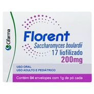 Probiótico Florent 200mg 4 envelopes de 1g