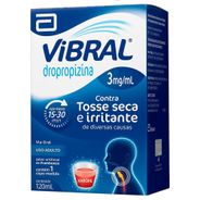Vibral 3mg/ml Sabor Framboesa Xarope 120ml