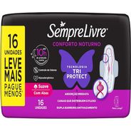 Sempre Livre Absorvente Externo Noite Dia Adapt Plus Com Abas 16 Unidades