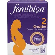 Multivitamínico Femibion 2 para Gravidez 28 Comprimidos e 28 Cápsulas