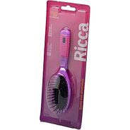 Escova De Cabelo Ricca 2412 Pinkpurple Oval Pequena