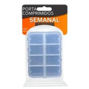Porta Comprimidos Semanal Transparente 8 Repartições