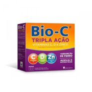 Vitamina C Efervescente Bio-C Tripla Ação 30 comprimidos