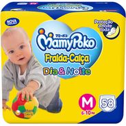 MamyPoko Fralda-Calça Dia&Noite M 58 Unidades