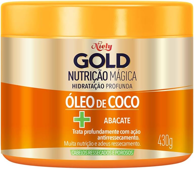 Niely Gold Nutrição Mágica Hidratação Profunda, Óleo de Coco +