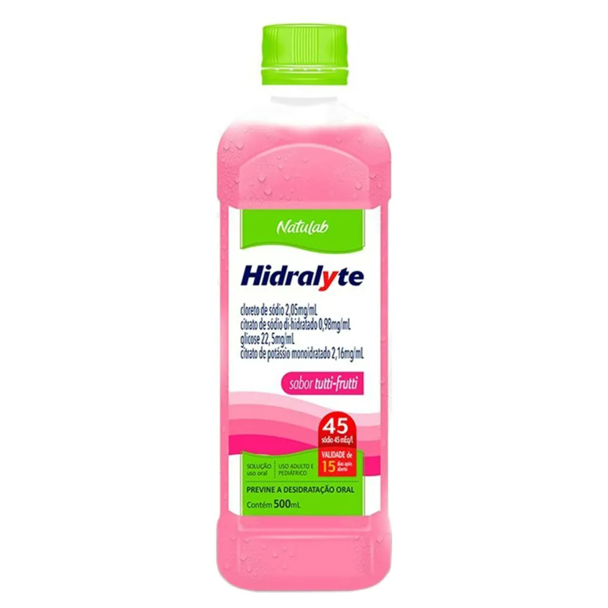 Hidralyte 45 Sabor Tutti-Frutti 500ml Natulab