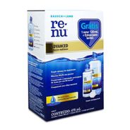 Kit Renu Advanced Limpeza Lente Contato 335ml + 120ml + Estojo