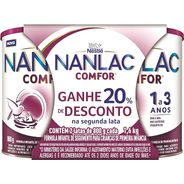 Fórmula Infantil Nanlac Comfor 1 a 3 anos 800g 2 unidades
