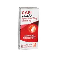 Cafilisador Dipirona Sódica 500mg + Cafeína 65mg 16 comprimidos