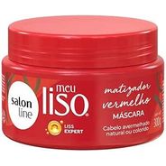 Máscara Meu Liso, Salon Line, Vermelha, 300g