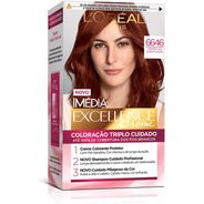 Coloração Imédia Excellence, L'Oréal Paris, Vermelho Acentuado
